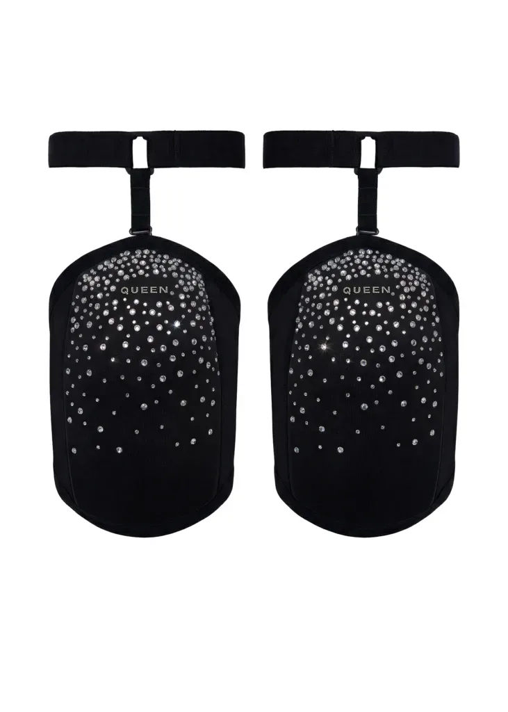 Knee Pads with Garter – DODO SHINE – Black - imagen 1